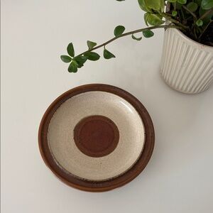 2X Denby England “Potter's Wheel” Stoneware Bread Plates